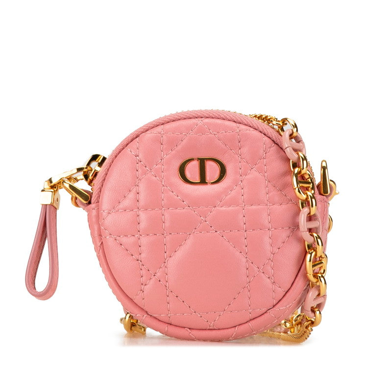 Dior Leather Cannage Logo Chain Shoulder Bag