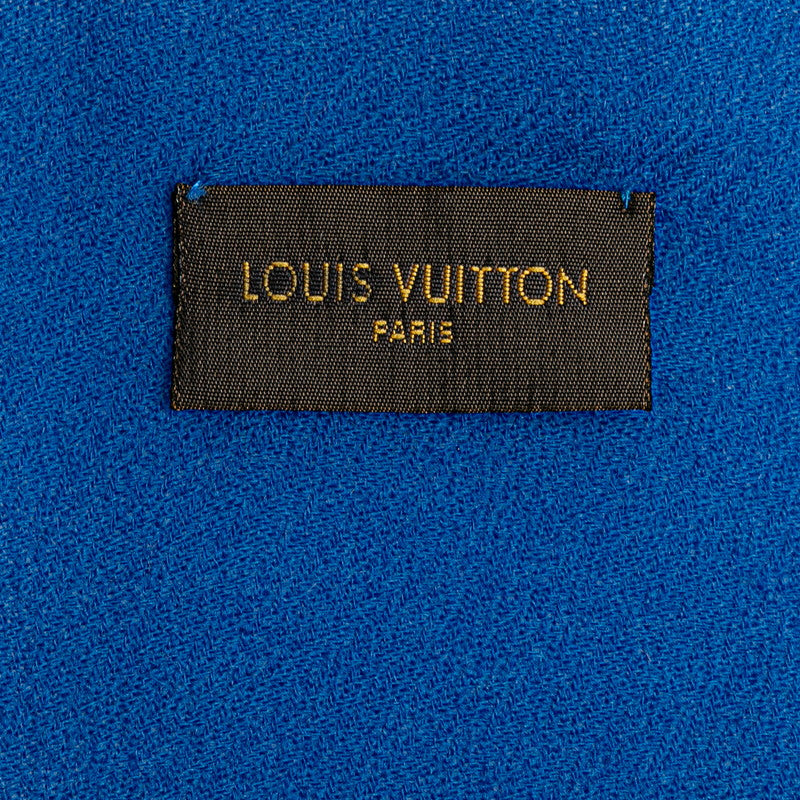 Louis Vuitton Wool Gradient Logo Scarf Shawl M73926 in Great Condition