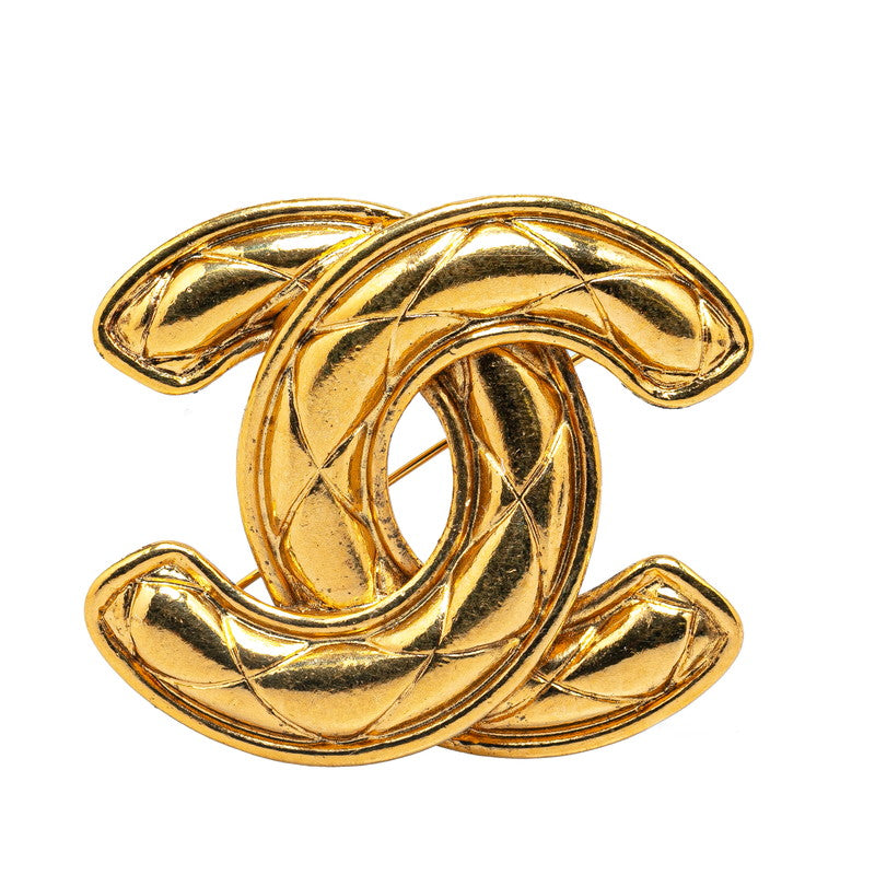 Chanel Coco Mark Gold Plated Brooch