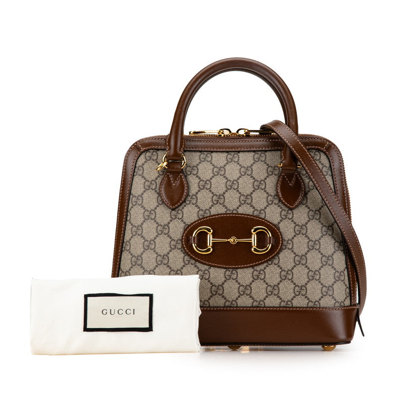 Gucci GG Supreme Horsebit 2WAY Handbag