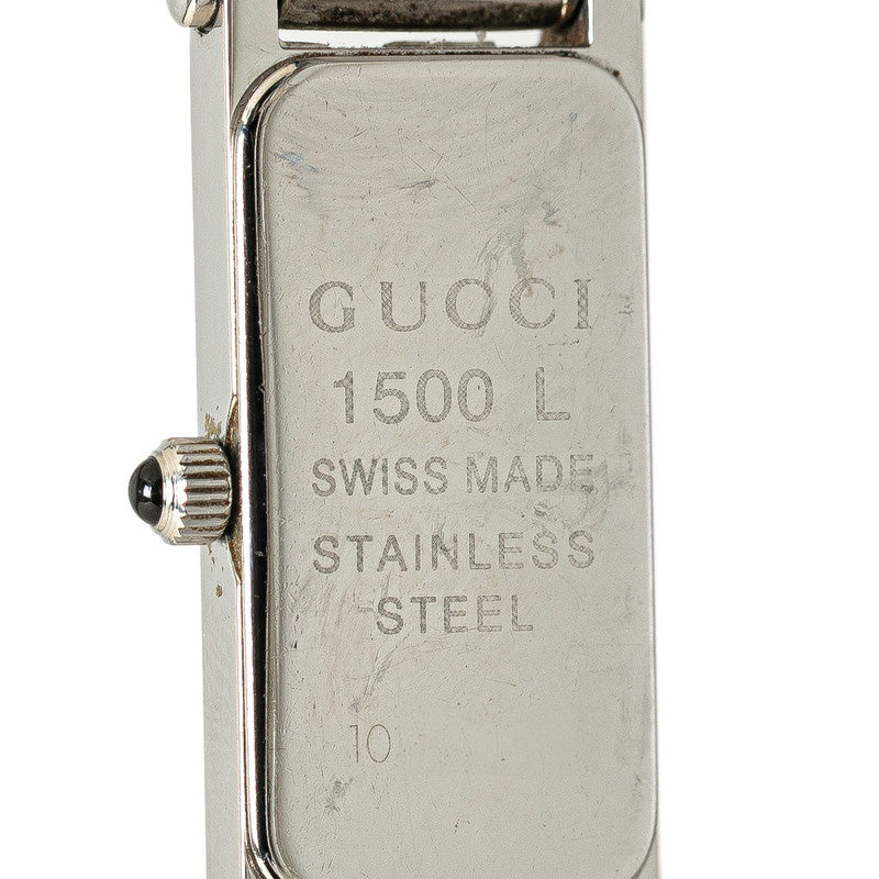 Gucci Stainless Steel Quartz Bangle Watch 1500L