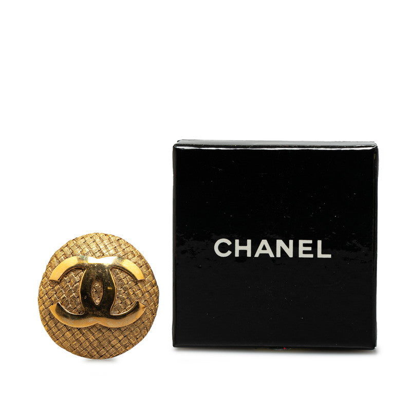 Chanel Vintage Coco Mark Gold Plated Brooch