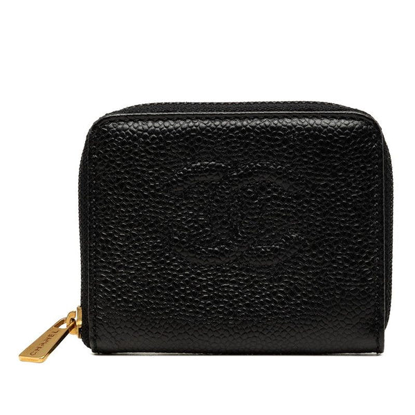 Chanel Coco Mark Caviar Leather Coin Case