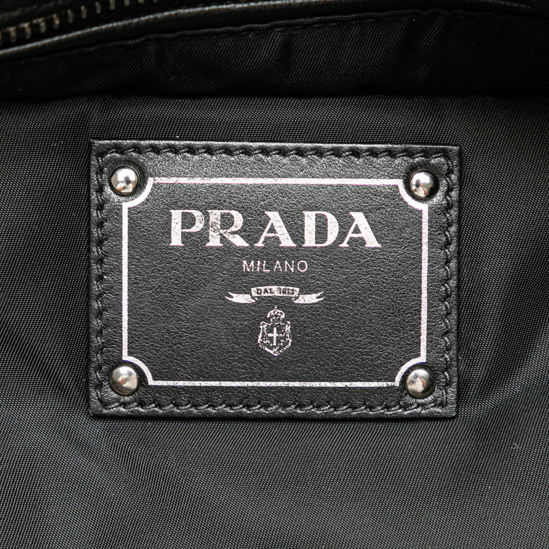 Prada Nylon Leather 2WAY Handbag B1958V