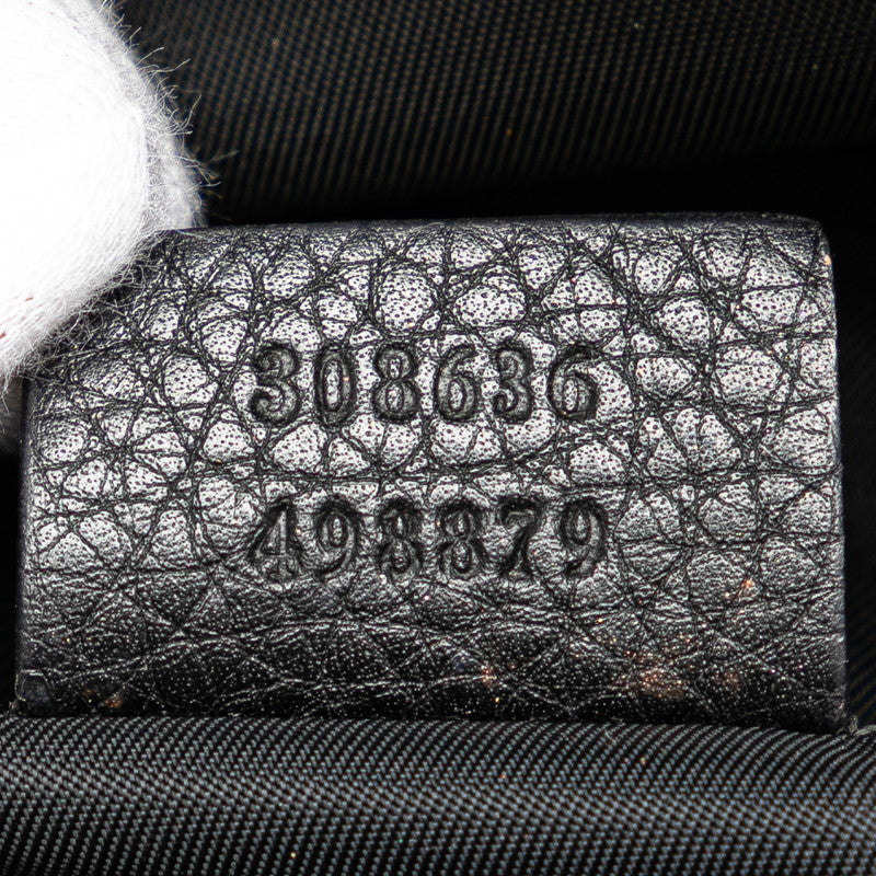 Gucci Leather Interlocking G Soho Pouch