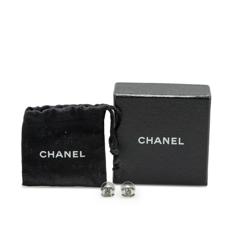 Chanel Coco Mark Rhinestone Earrings