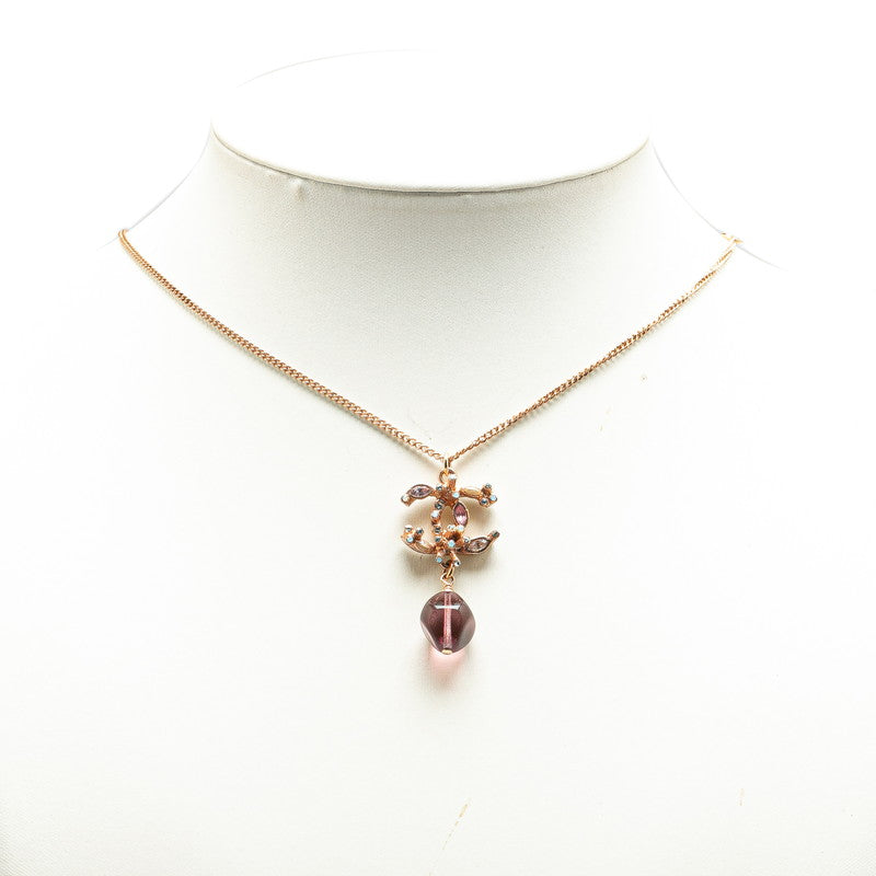 Chanel Bijou Coco Swing Necklace Amethyst