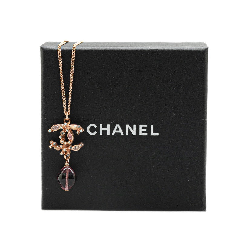 Chanel Bijou Coco Swing Necklace Amethyst