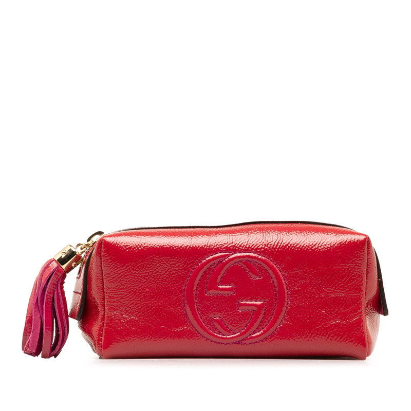 Gucci Interlocking G Soho Patent Leather Pouch 308634