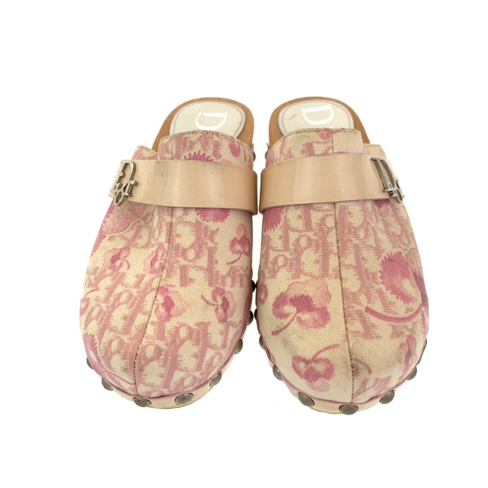 Dior Trotter Logo Canvas/PVC Sandals Kids