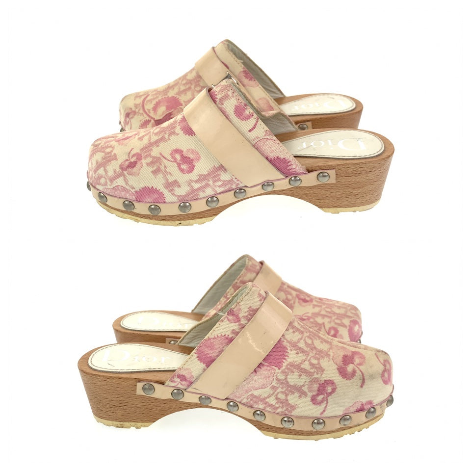 Dior Trotter Logo Canvas/PVC Sandals Kids