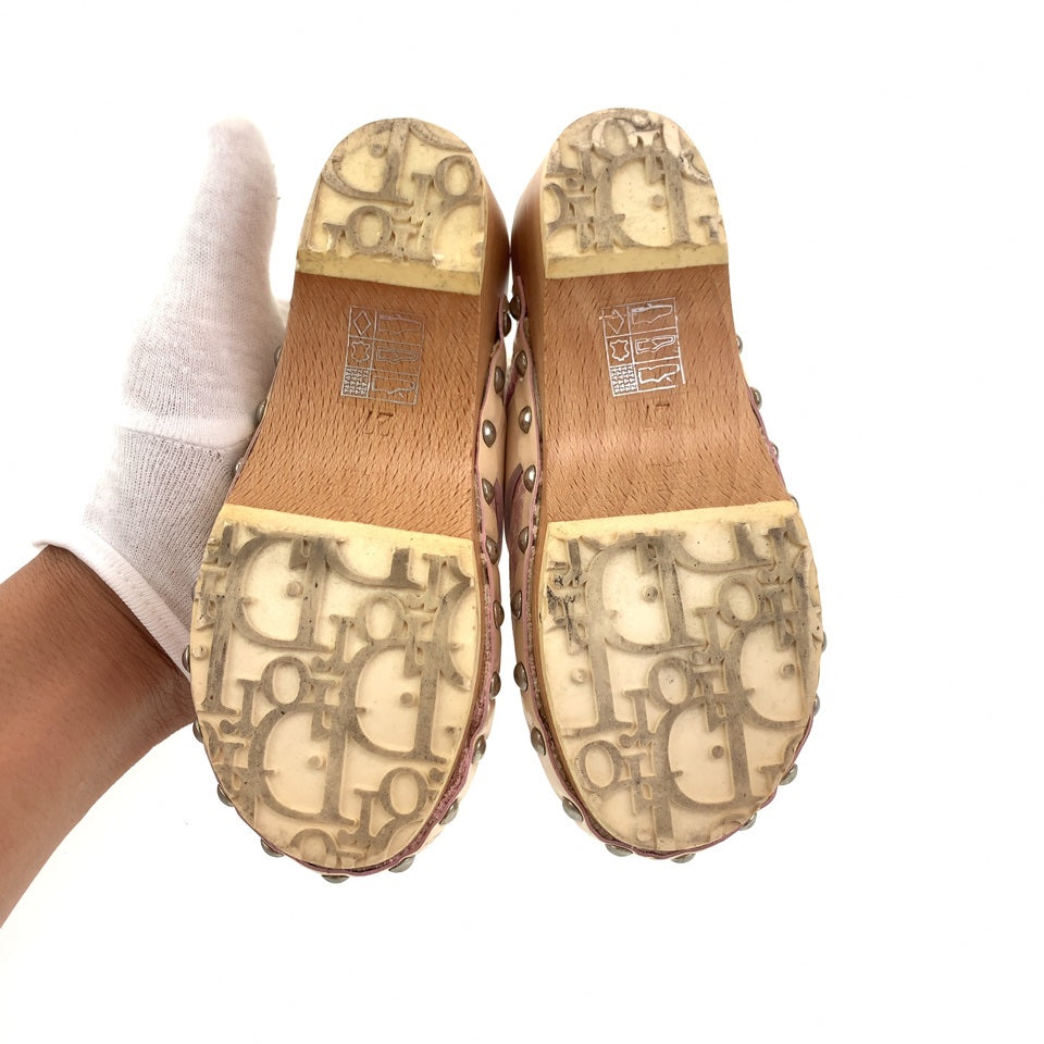 Dior Trotter Logo Canvas/PVC Sandals Kids