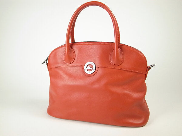 Longchamp Leather 2WAY Bag 2626194642 in Great Condition