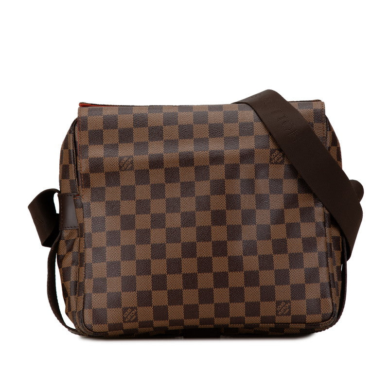 Louis Vuitton Damier Naviglio Shoulder Bag N45255 Brown PVC Leather