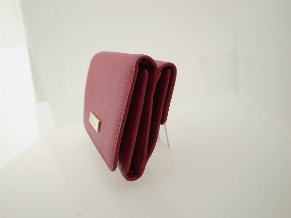 Furla Leather Compact Wallet Double Hook in Great Condition