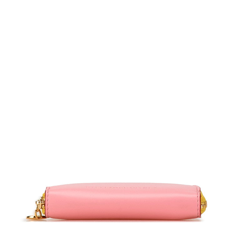 Stella McCartney Logo Tricolor Half Moon Zip Coin Case