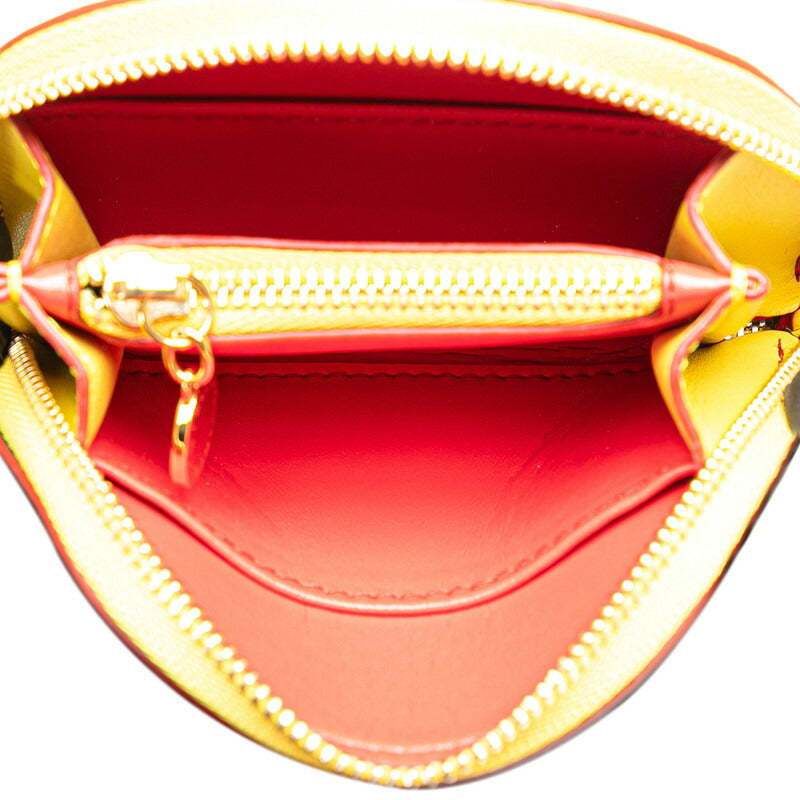 Stella McCartney Logo Tricolor Half Moon Zip Coin Case