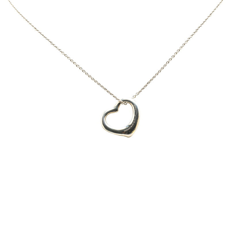 Tiffany & Co Open Heart Necklace Silver