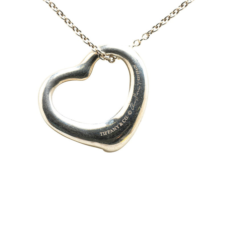 Tiffany & Co Open Heart Necklace Silver