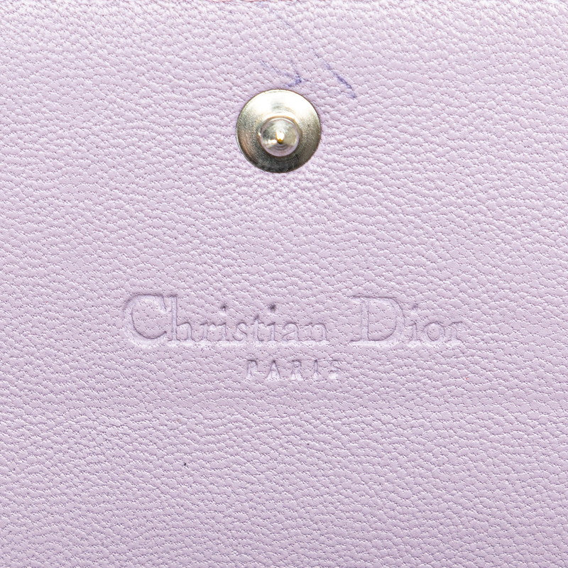 Dior Leather Enamel Chain Wallet Bag