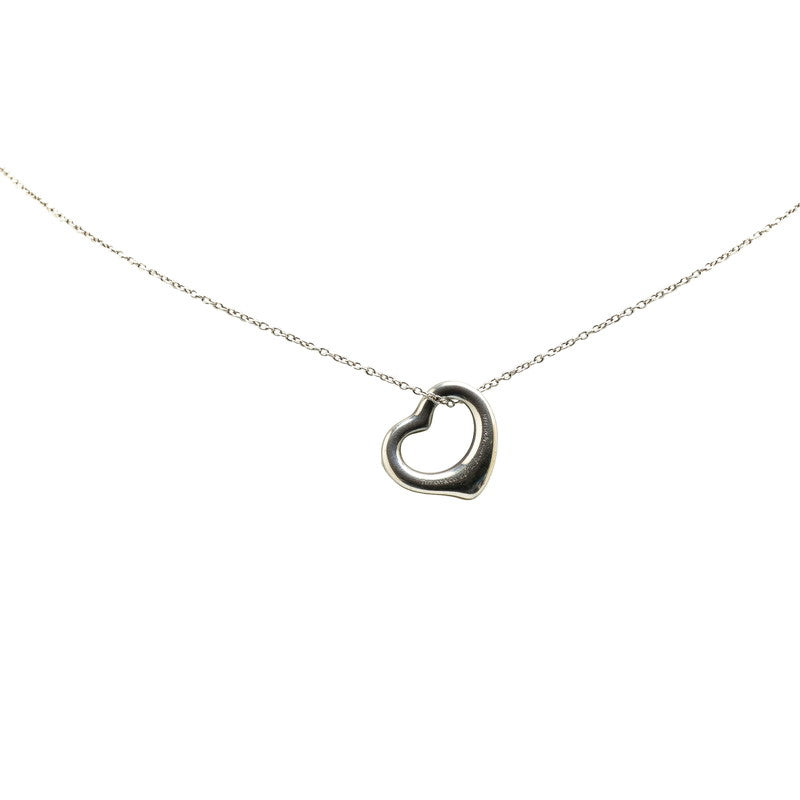 Tiffany & Co Open Heart Necklace Silver