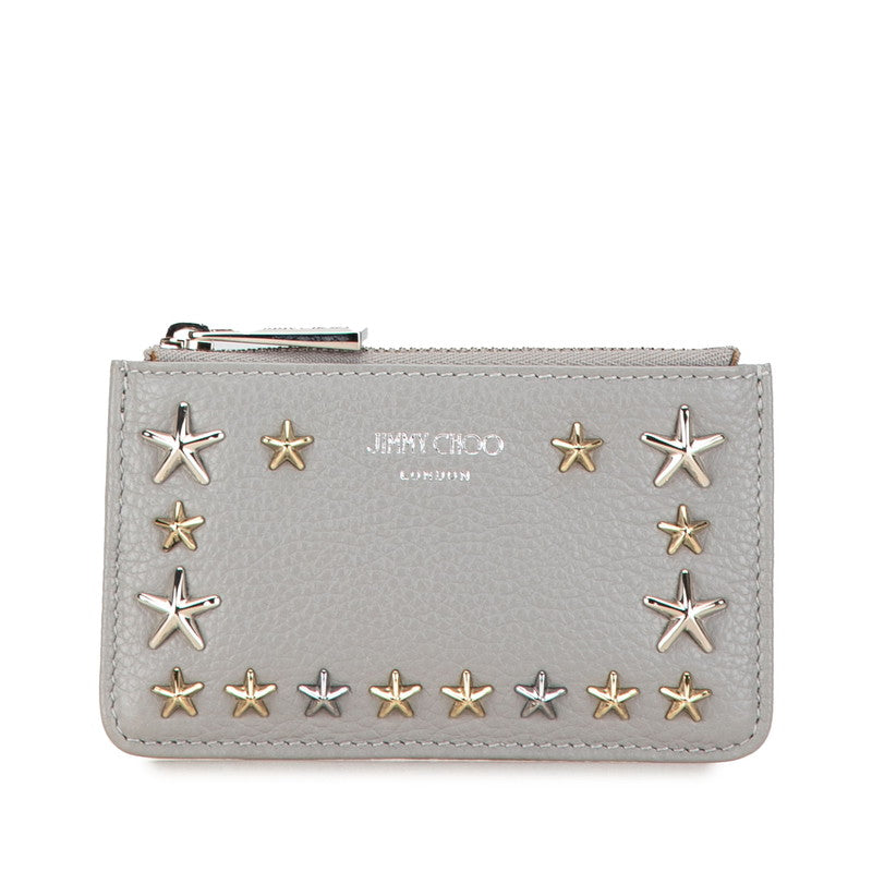 Jimmy Choo Star Studs Leather Coin Case in Very Good Condition