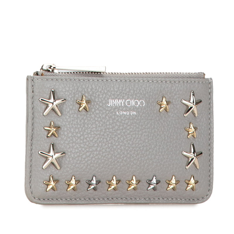 Jimmy Choo Star Studs Leather Coin Case in Very Good Condition