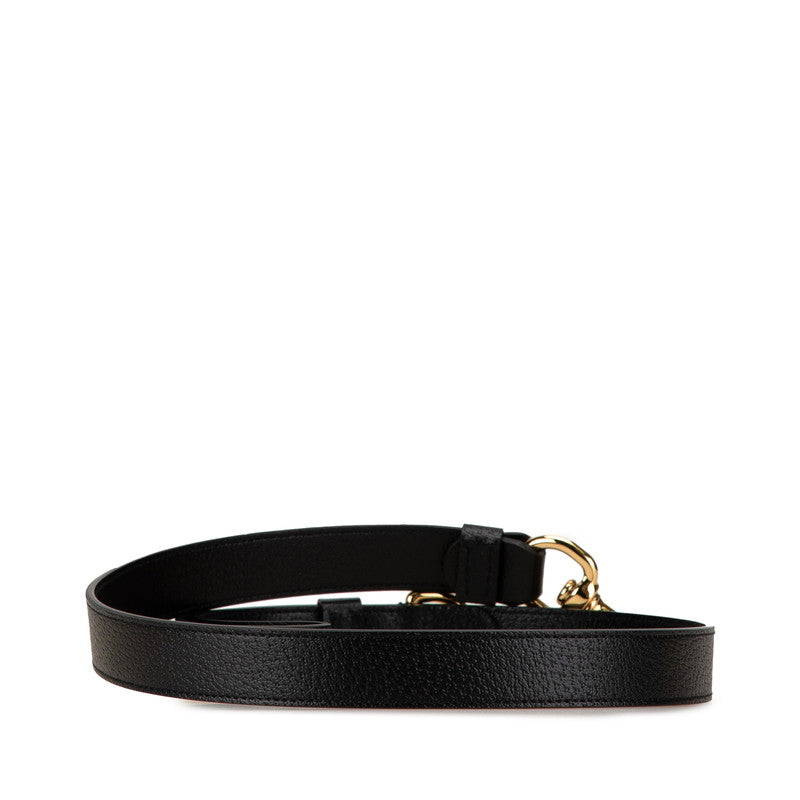 Gucci Leather Dog Lead Interlocking G 695257