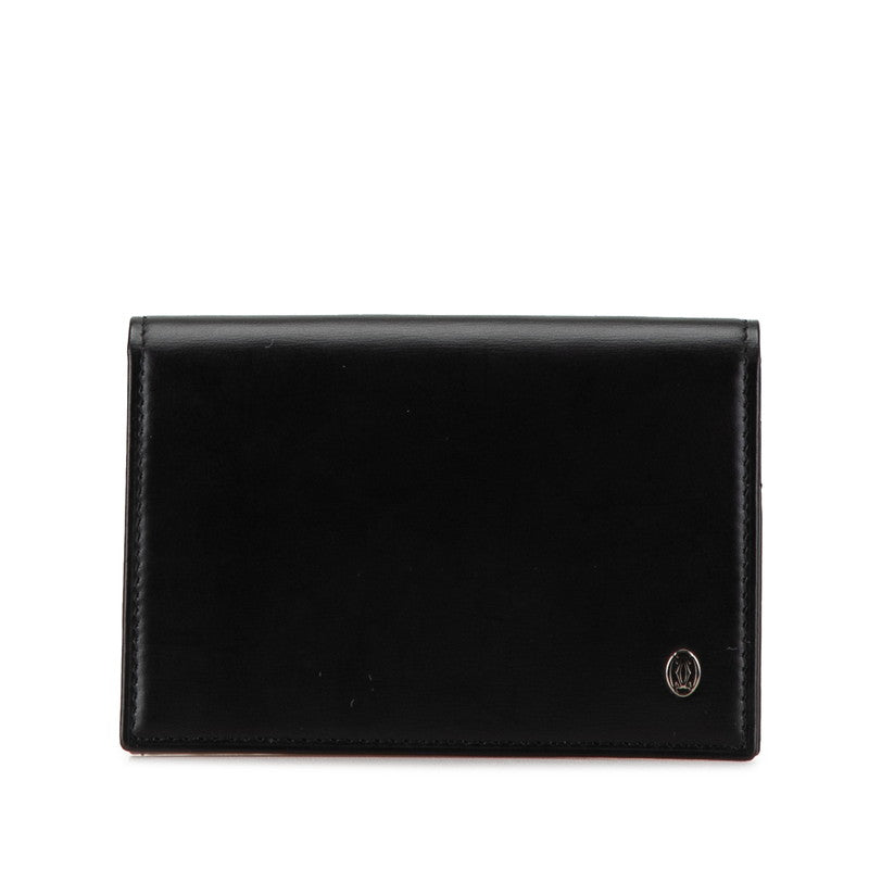 Cartier Leather Card Case Black