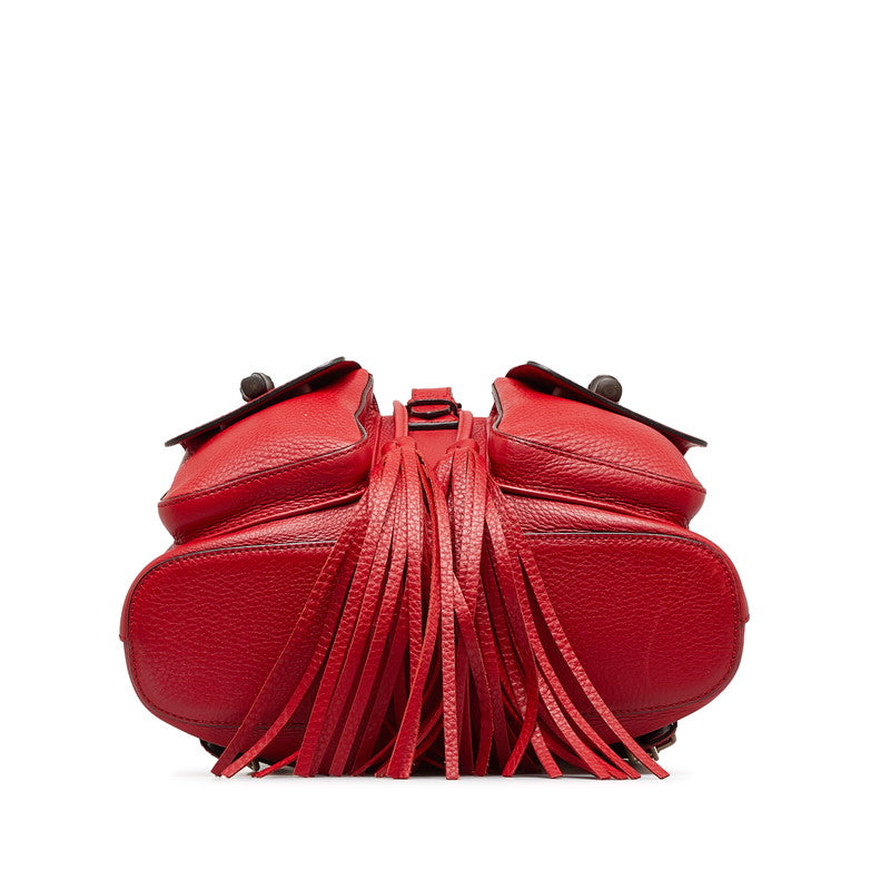 Gucci Bamboo Leather Backpack 370833 Red