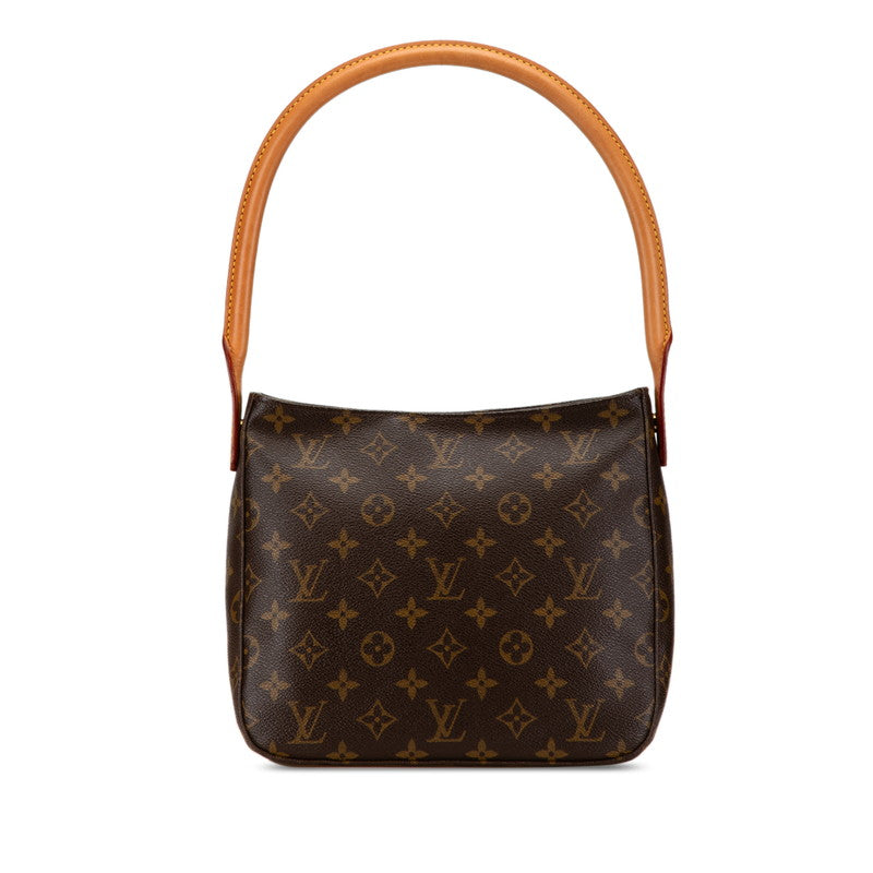 Louis Vuitton Monogram Looping MM Shoulder Bag M51146 Brown PVC Leather