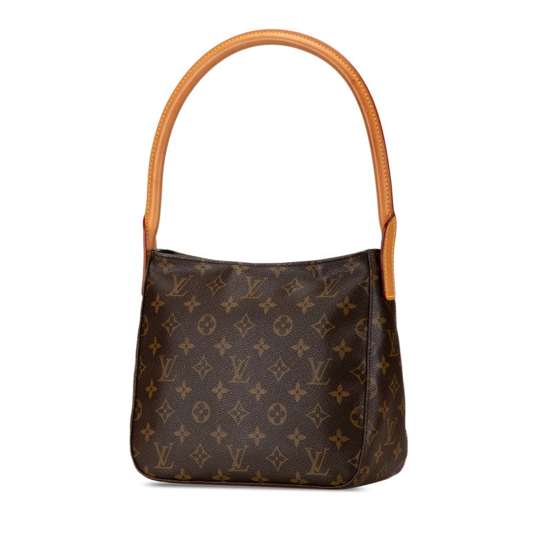 Louis Vuitton Monogram Looping MM Shoulder Bag M51146 Brown PVC Leather