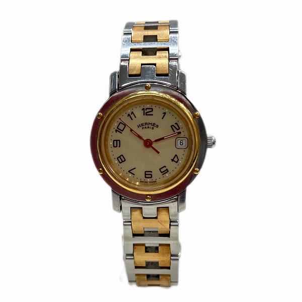 Hermes Clipper CL4.220 Ladies Quartz Watch in Silver Stainless Steel, Pre-owned in Good Condition