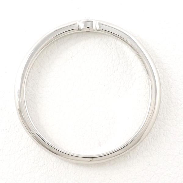 I Primo Platinum PT950 Ladies' Ring, Size 8.5, 0.01ct Diamond, Blue Diamond, Pre-owned