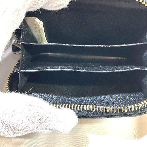 Bottega Veneta Intrecciato Leather Zippy Coin Purse Leather Coin Case in Good condition