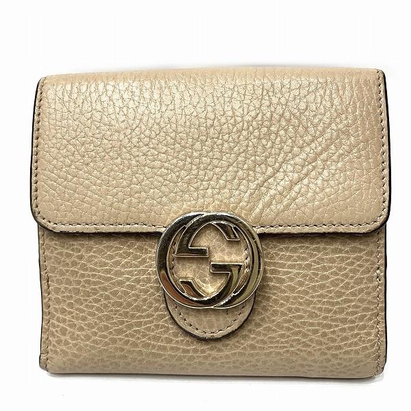 Gucci Leather Bifold Compact Wallet Leather Short Wallet 598167 in Good condition