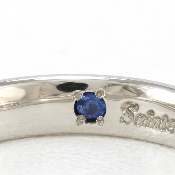 Saint Pure PT1000 Ring, Size 11, Sapphire, Total Weight ~5.3g, in PT1000 Platinum - Women's Used in Excellent Condition