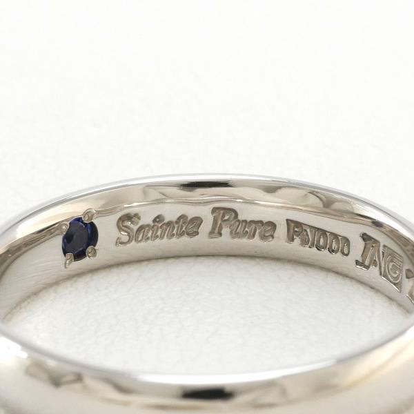 Saint Pure PT1000 Ring, Size 11, Sapphire, Total Weight ~5.3g, in PT1000 Platinum - Women's Used in Excellent Condition