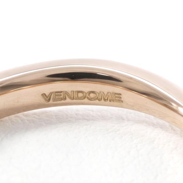 VANDOME AOYAMA K18 Pink Gold Ladies' Ring with Diamonds and Blue Diamonds, Size 7, Total Weight about 2.2g (Pre-owned) in Excellent Condition