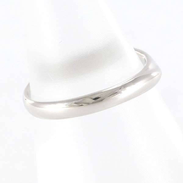 4℃ Ladies' Silver Blue Diamond Ring - Size 7 PT1000 Platinum
