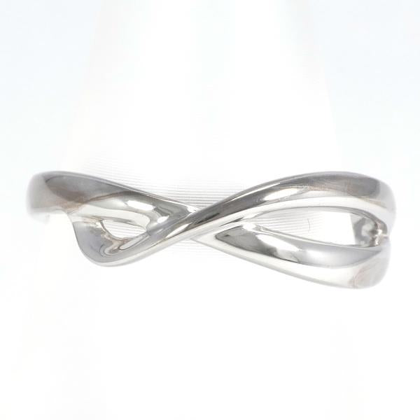 Elle K18WG Ring, Size 11, Total Weight Approx. 2.6g, White Gold Feature for Women - Used in Excellent Condition