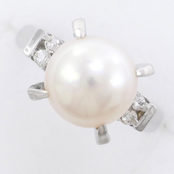 Other Platinum Pearl Ring Metal Ring in Excellent condition