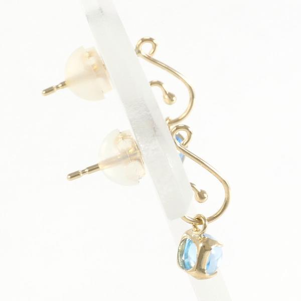 [LuxUness] 18k Gold Topaz Drop Earrings Metal Earrings in Excellent condition