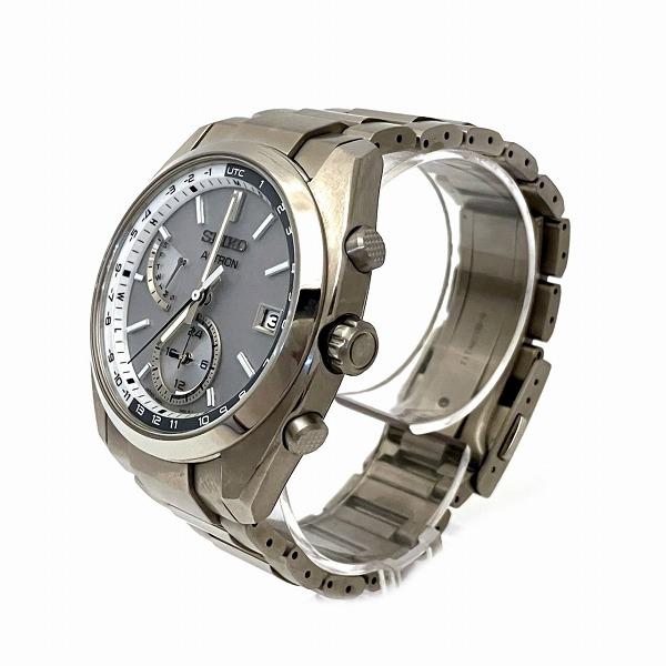 Seiko Astron Wristwatch 8B63-0BA0, Silver Men's Edition in Titanium Material 8B63-0BA0