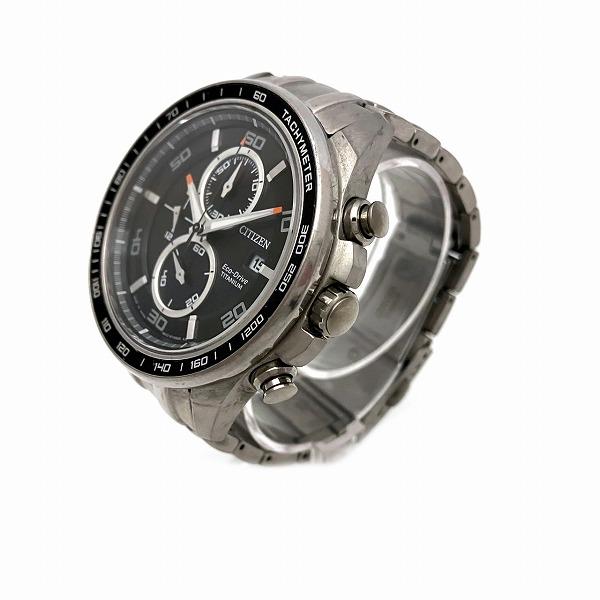 Citizen Eco-Drive CA0341-52E, Radio Solar Chronograph Watch, Silver Men's Edition in Titanium Material  CA0341-52E