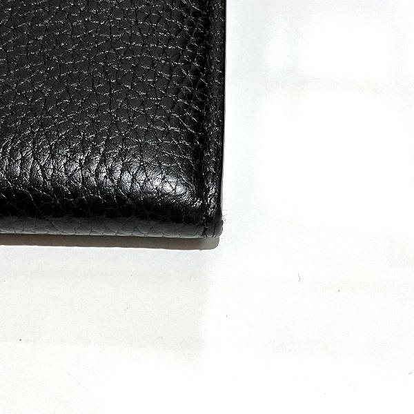 Leather Flap Long Wallet in Very Good Condition