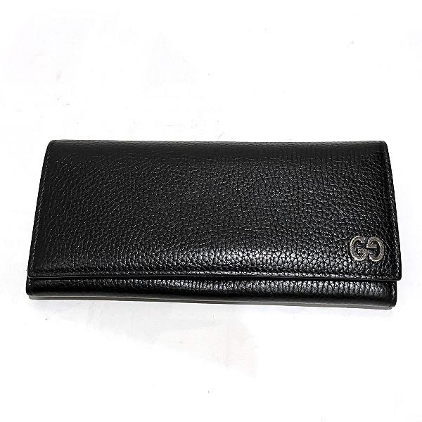 Leather Flap Long Wallet in Very Good Condition