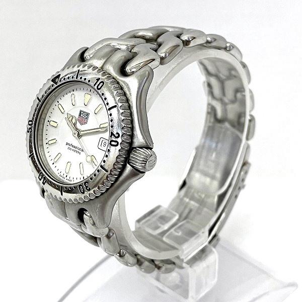 TAG HEUER SEL DATE WG1312-2 Quartz Women's Watch in White Stainless Steel - Preloved WG1312-2