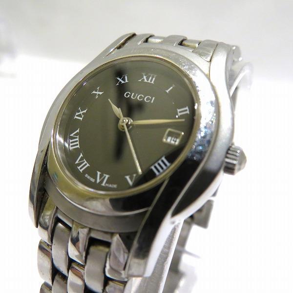 GUCCI 5500L Quartz, Black Women's Wristwatch in Stainless Steel - Secondhand  in Good Condition