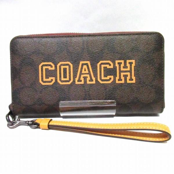 Coach Signature Canvas Long Zip Around Wallet Canvas Long Wallet CB856 in Excellent condition